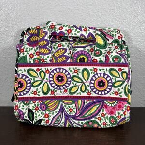 NWOT Vera Bradley Tech Organizer Travel Bag Viva La Vera Mesh Pockets